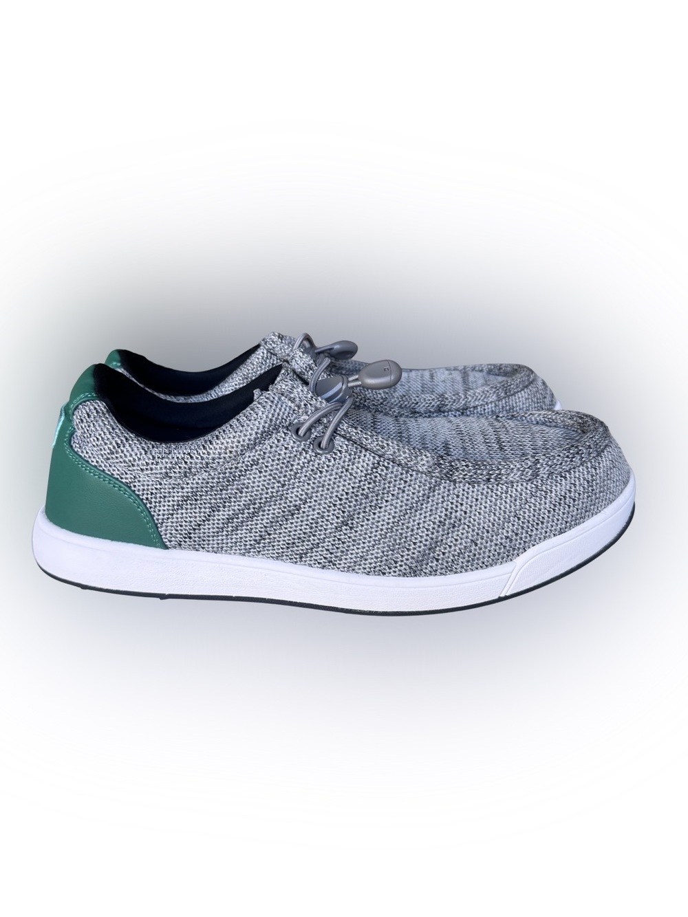SKONI Original Golf Shoes Men US 10 Dark Grey Spikeless Knit Slip On NWOB